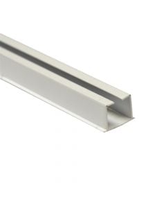 Simple 1-channel rail, aluminum, gray, 2 mt