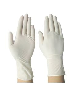 Doreza një përdorimshe, latex, e bardhë, L, Pk 100