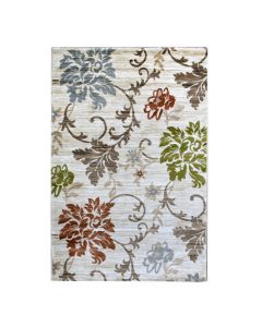 Sila carpet, neoclassical, heatset, green / different shades, 160 x 230 cm