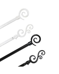 Extensible curtain rod 120 - 210 cm, bla