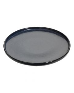 Dining plate, ceramic, dark blue, dia.27 cm