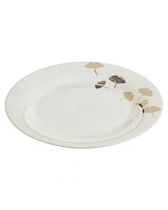 Dining plate, Gingko, porcelain, multicolor, Ø27 cm
