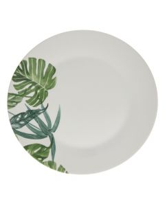 Dining plate, Tropica, porcelain, green, Ø27 cm