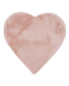 Shagi Touch heart shaped rugs, pink, 90% polyester / 10% cotton, 85 x 80 cm