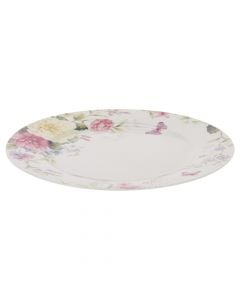 Plate, flower design, porcelain, colorful, Ø27 cm