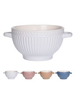 Soup bowl, pottery, assorted, Ø14 xH8.5 cm, 680 ml