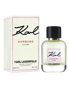 Eau de toilette (EDT) për meshkuj, Hamburg Alster, Karl Lagerfeld, qelq, 100 ml, e gjelbër, 1 copë