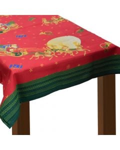 Mbulesë tavoline, Natalizia, Mastro Bianco, pambuk dhe poliestër, 135x225 cm, mikse, 1 copë