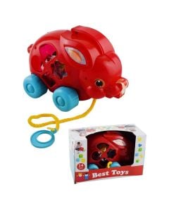 Lodër pazëll për fëmijë, në formë lepuri, Kiki, plastikë, 14x21x10 cm, mikse, 14 copë