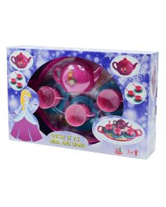 Tea serving toy set for kids, Queen of Ice, Best Toys, plastic, 8x40x27 cm, miscellaneous, 12 pieces