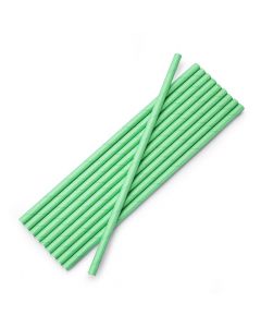 Paper straws, iridescent, karton, dark mint,19.5 cm. 10 pieces