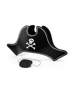 Kapele, "Pirats", karton, 23x18x14 cm, e zezë, 1 copë