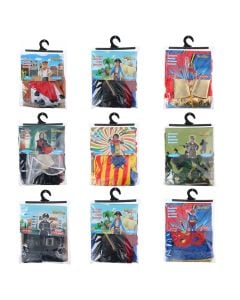 Kostum për fëmijë të moshës 4-6 vjeç, Eddy Toys, tekstil, 41x29 cm, mikse, 1 copë