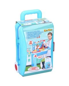 Medical equipment toy set for kids, Eddy Toys, plastic, 39x15x24 cm, blue, 1 piece
