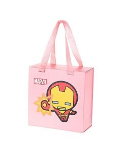Gift box, Iron Man, Marvel, Miniso, cardboard, 19x19.5x9.5 cm, pink, 1 piece