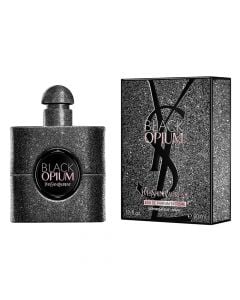 Eau de parfum (EDP) për femra, Black Opium Extreme, Yves Saint Laurent, qelq, 50 ml, rozë dhe e zezë, 1 copë