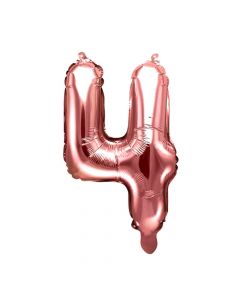 Ballons, "Party", for party, metallic, nr 4.35 cm, rose, 1 piece