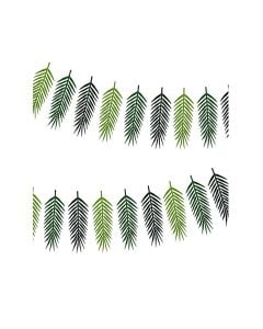 Varg me gjethe, "Aloha", 9 gjethe, jeshile, 35cmx1.25m, 1 copë