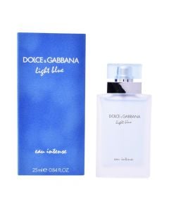Eau de parfum (EDP) për femra, Light Blue Eau Intense, Dolce&Gabbana, qelq, 25 ml, e kaltër, 1 copë