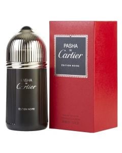 Eau de toilette (EDT) for men, Pasha de Cartier Edition Noire, Cartier, glass, 100 ml, red and black, 1 piece