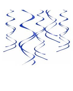 Dekorime të varura, plastik, 60 cm, blue, 5 copë, 1 pako