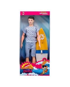 Lodër për fëmijë, kukull, Sergio, plastikë dhe poliestër sintetike, 29 cm, mikse, 1 copë