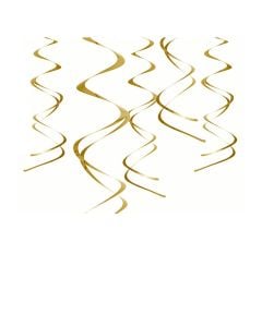 Dekorime të varura, plastik, 60 cm, floriri, 5 copë, 1 pako