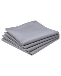 Table napkins, cotton, 40x40 cm, gray, 4 pieces