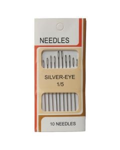 Gjilpëra për qepje me dorë, metal, 18/22, gold, 6 copë, 1 pako