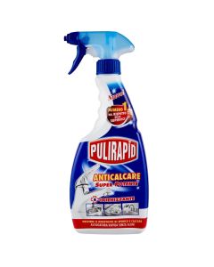 Cleaning detergent, 2 in 1, against lime residues, Pulirapid, 500 ml
