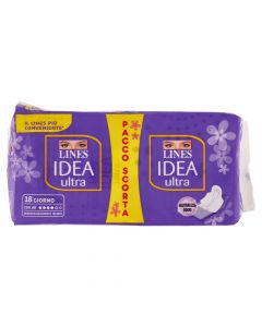 Lines, Idea Ultra, all day, duo pack, 18 pieces,