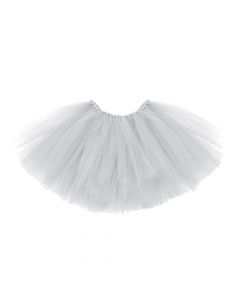 Tutu skirt, with white ribbon, waistline, 50 cx25 cm, white