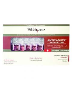 Ampula kundër rënies së flokëve, për femra, Vitalcare, 10x6 ml, 1 pako