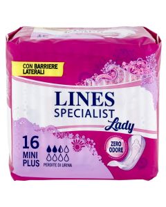 Lines Specialist Mini plus Lady Hypoallergenic 16 pieces