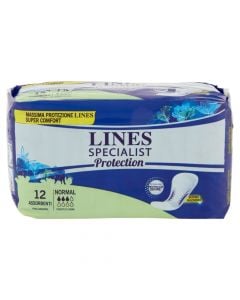 LINES Specialist Protection Absorb.Normal Perd.Medie 12 Pieces