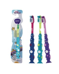 Toothbrush for kids, Clendy, plastic, 22x5 cm, assorted, 1 piece