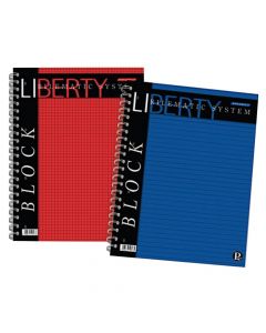 Bllok shënimesh A4 me spirale, Liberty, Pigna, letër, 29.7x21 cm, mikse, 1 copë