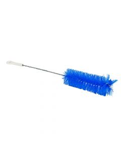 Brush for cleaning bottles, Luxor, polypropylene and metal, 23x4 cm, blue, 1 piece