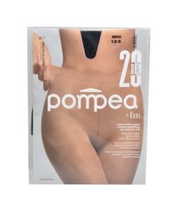 Pantyhose for women, poliamid and elastan, S, black, Pompea, 1 pair