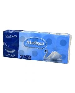 Toilet paper,"Melissa", 100% cellulose, 10 rol, 3 sheets