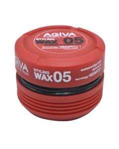 Hair wax, Agiva, plastic, 175 ml, red and black, 1 piece