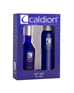 Set dhuratë për meshkuj, eau de toilette (EDT) dhe deodorant, Caldion, qelq dhe alumin, 50+150 ml, blue, 1 copë