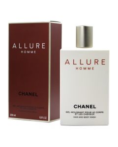 Xhel zbutës për lëkurën dhe flokët, Allure Homme, Chanel, plastikë, 200 ml, e bardhë, 1 copë