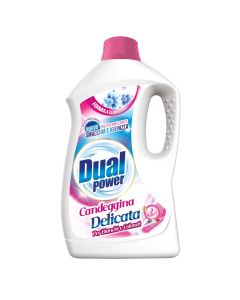 Delicate bleaching detergent for white and colored fabrics, Dual Power, plastic, 2 l, white and pink, 1 piece