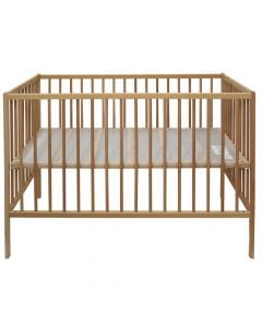 Children's bed, San, beech wood, 120x60 cm, natural, 1 piece