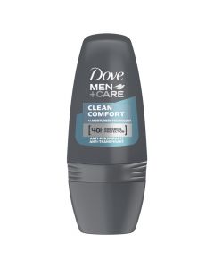 Roll-on deodorant for men, Dove, plastic, 50 ml, gray, 1 piece