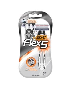Men's shaving razor blade, Bic, plastic and stainless steel, 15x5 cm, grey, 1 piece