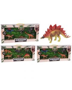 Set lodër për fëmijë, Dinosaur, Plastikë, 15 cm, 6 copë