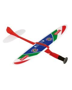 Avion lodër për fëmijë, Mini Sirius, Quercetti, plastikë, 24 cm, blu dhe e kuqe, 1 copë