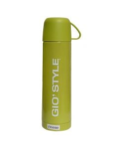 Vacuum bottle (thermos) with cup, GioStyle, plastic and stainless steel, 350 ml, assorted, 1 piece